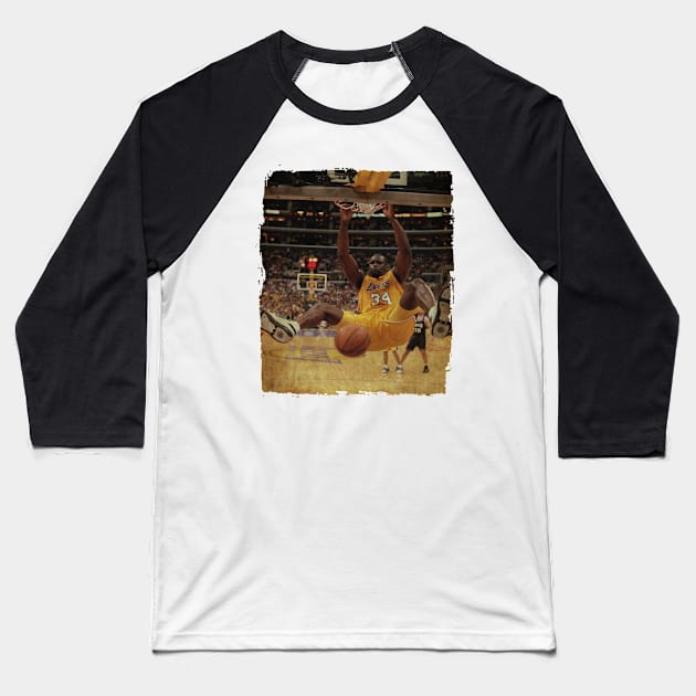 Dunk Shaquille O'Neal Vintage Baseball T-Shirt by CAH BLUSUKAN